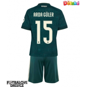 Real Madrid Arda Guler #15 Dětské Venkovní dres komplet 2026-27 Krátký Rukáv (+ trenýrky)